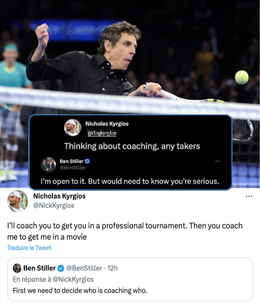 Nick “King” Kyrgios Agrees To Coach Ben Stiller In Exchange For A Movie ...